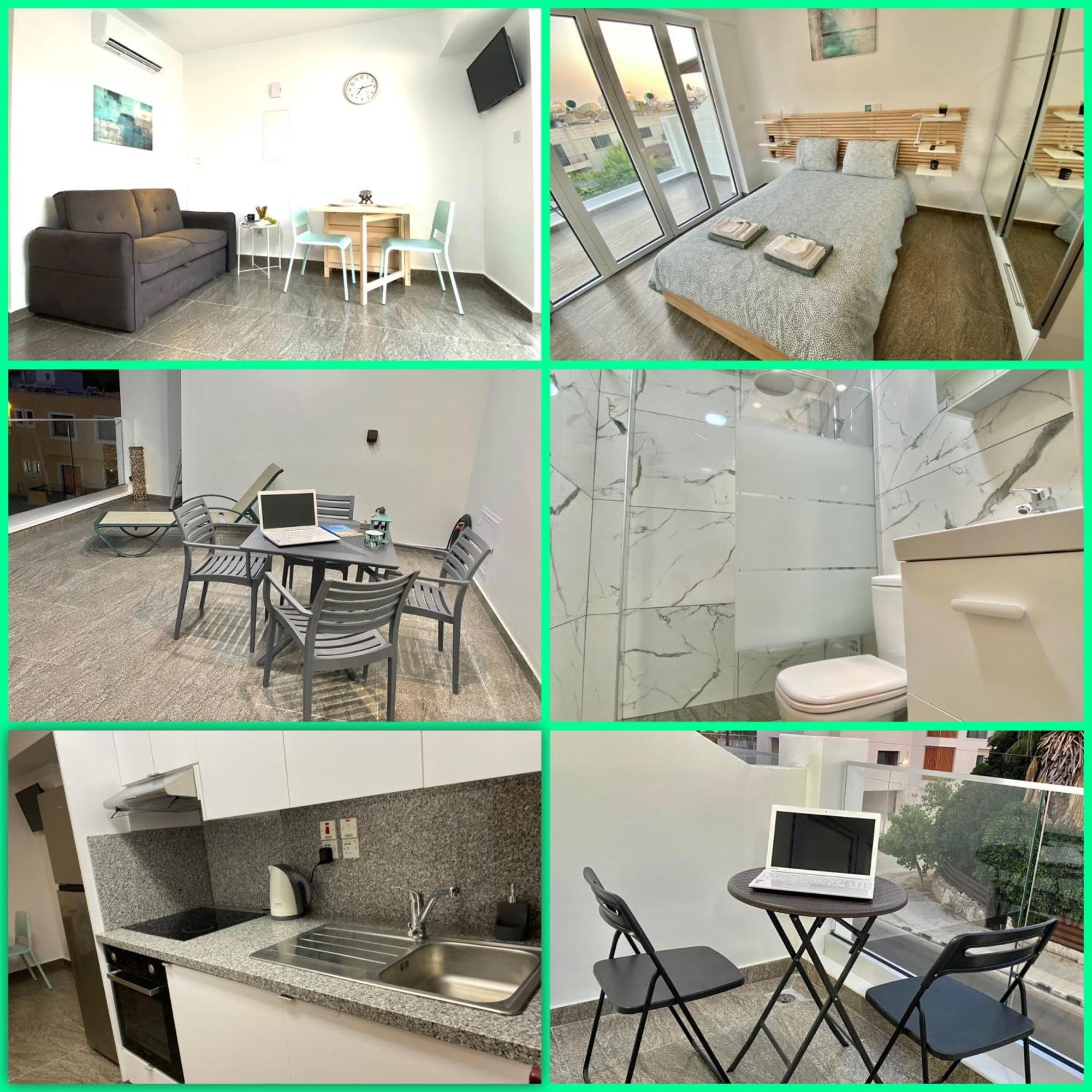 Ev Zin - Modern, Cozy, 1 Bed, Pool, 2 Balconies, A105 Apartment Paphos Ngoại thất bức ảnh